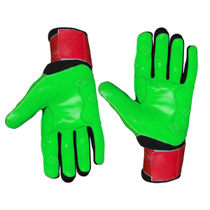Gants de frappe en cuir vert, ambidextres, fermeture auto-agrippante, support de poignet durable, entraînement, unisexe, adultes - Product Image 5