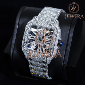 Best Quality Mossinate Elegant Gold and Silver Stainless Steel <b>Watch</b> Genuine Diamond Detailing <b>for</b> a Luxurious Look and Feel - Product Image 1
