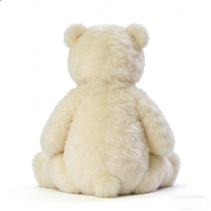 Oso polar de peluche, oso blanco de peluche, oso de peluche suave, oso polar color crema, juguete de peluche con pelaje peludo - Product Image 2