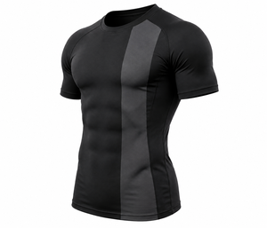 Custom <b>Men's</b> <b>Compression</b> T <b>Shirt</b> Gym Base Layer Quick Dry Running Fitness Athletic Sports Performance Tee OEM ODM - Product Image 3