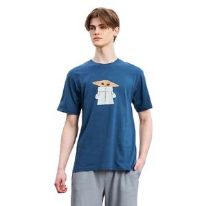 T-shirt imprimé pour hommes à la mode Summer Wear Casual 210 gsm Crew Neck Heavyweight Cotton Tee Shirts Best For Daily Wear - Product Image 1