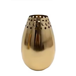 Decorative Metal <b>Flower</b> Vase Stylish Home Accent For <b>Flower</b> <b>Display</b> Shelf Styling Interior Decor - Product Image 3