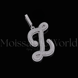 Pendentif Hip Hop en Moissanite VVS de Qualité Supérieure, Bijou Iced Out en Argent Sterling 925 pour Hommes, Disponible à la Vente - Product Image 5