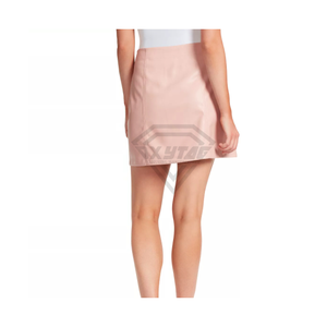 Minifalda Sexy de Cintura Alta en Cuero PU para Mujer, con Dobladillo Asimétrico, Color Sólido, Ajustada al Cuerpo, Ideal para Salir de Noche - Product Image 2