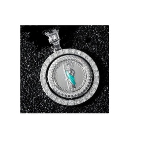 Pendentif en moissanite de haute qualité, style hip-hop, effet diamant, collier brillant, disponible au meilleur prix du marché - Product Image 4