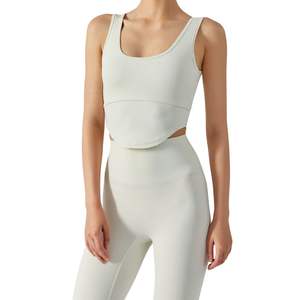 Soutiens-gorge de sport noirs pour femmes, grande taille, personnalisables par sublimation, pour la course, le yoga et le fitness, avec maintien, vente en gros, économiques et vierges - Product Image 3