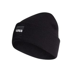 Gorro de invierno de punto clásico personalizado del fabricante a granel gorros de punto para adultos gorro negro Beanie2025 - Product Image 3