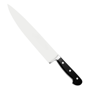 Couteaux de chef polyvalents avec une longue lame de coupe et une poignée noire à trois rivets pour la découpe de viande et de légumes à la maison - Product Image 3