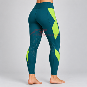 Pantalones de equitación para mujer con áreas de rodilla reforzadas, tela flexible y construcción de cintura de soporte para una conducción segura. - Product Image 5
