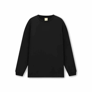 Sweat-shirt unisexe en coton pur de haute qualité, couleur unie, coupe ample et épaisse, vente en gros - Product Image 3