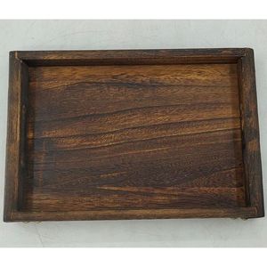 Bandeja de Servir de Madera Rústica Hecha a Mano, Moderna, para Desayuno, Cocina, Mesa de Comedor, Decoración del Hogar, Regalo - Product Image 1