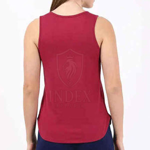 Made in Pakistan Women Tank <b>Top</b> Front Logo 100% Cotton Eco-Friendly Breathable Casual Style Best Selling New Arrival - Product Image 3