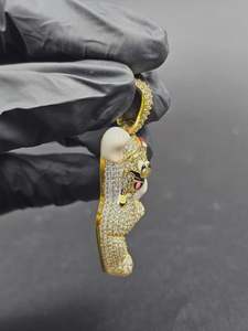 Colgante de Plata 925 con Diamante Moissanite VVS, Personajes de Dibujos Animados, Joyería Fina, Colgante Personalizado de Hip Hop, Joyería de Moda para Raperos - Product Image 5