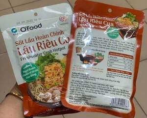 Sauce pour hotpot au crabe d'eau douce O'food 180g – Base de soupe traditionnelle vietnamienne « Lau rieu cua » |   Saveur authentique de crabe - Product Image 3