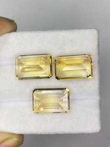 Natural Citrine Octagon Cut Yellow Loose Gemstone Ring Earring Jewelry Making Premium Quality Zubeda <b>Gems</b> - Product Image 2