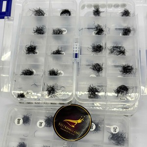 ขนตาปลอมแบบแพ็คเกจจิ้งเองได้ ขนาดผสม 3D-20D  แบบ C D Curl ความยาวผสม  ฐานแคบบาง  ขนสังเคราะห์  บรรจุหลายกล่อง - Product Image 2