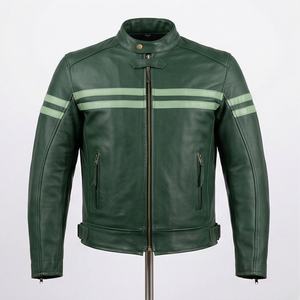 Chaqueta de Motociclista de Cuero Genuino para Hombre de la Mejor Calidad, Nueva Colección de Invierno, Chaquetas de Motocicleta con Protecciones Desmontables Personalizadas - Product Image 1