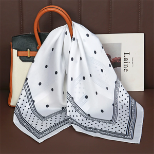 Nouveau Foulard Carré en Soie de Luxe 2026 pour Femme 70*70cm – Bandana Doux, Bandeau Cheveux, Voile, Écharpe, Bandeau de Tête - Product Image 3