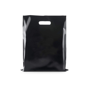 Sacs en plastique de luxe HDPE découpés à l'emporte-pièce avec poignée découpée et emballage thermoscellé pour vêtements chaussures cadeaux pour les supermarchés - Product Image 1
