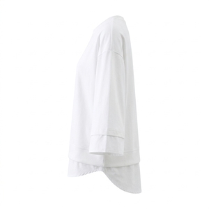 Camiseta de Manga Larga para Mujer, Estilo Vintage, Ecológica, Tejida, Informal, Cuello Redondo, Poliéster, para Todas las Temporadas - Product Image 3