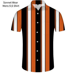 Chemise à manches courtes boutonnée pour homme, décontractée, rayée, pour l'été - Product Image 2