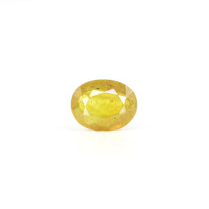 Alexandrite Oval Cut Loose Gemstone 3.1 Carat 6mm Yellow Sapphire for Fine Jewelry - Product Image 1