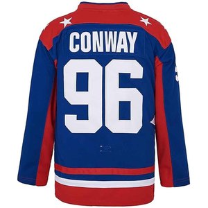 Maillot de hockey d'équipe personnalisé, impression par sublimation, coton/fibre de bambou, respirant, séchage rapide, uniforme de hockey sur glace, anti-UV, broderie 3D - Product Image 3