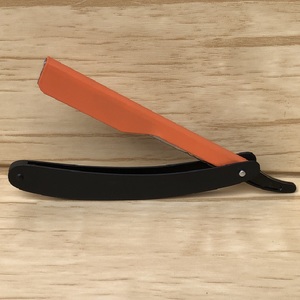 มีดโกนหนวดตรงแบบมืออาชีพ ทำจากสแตนเลส พร้อมด้ามจับเหล็ก - Product Image 1