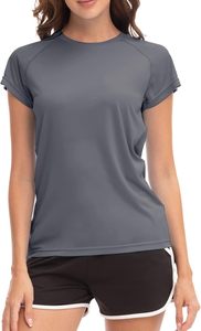 T-shirts en mousseline de soie à col rond et manches courtes, protection solaire UV, décontractés, pour le sport, la pêche et les activités de plein air - Product Image 3