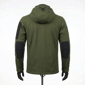 High Quality Wholesale Men's Lightweight Softshell <b>Jacket</b> Windbreaker Waterproof Warm <b>Fleece</b> <b>Lined</b> Soft Shell for Outdoor Hiking - Product Image 2