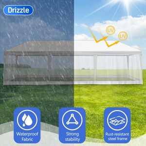 Tenda per Matrimoni ed Eventi 10X30FT con Design a Rete per Eventi all'Aperto - Product Image 6