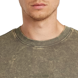 เสื้อสเวตเชิ้ตแขนสั้นคอกลมชาย ทรงวินเทจ สตรีทแวร์ลำลอง ขอบยางยืด ขายส่งเสื้อผ้า - Product Image 4