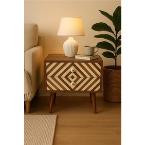 Floral Design Bone Inlay Drawer Decorative Handmade Accent Drawer for Home Decoration for Export Price - Product Image 1