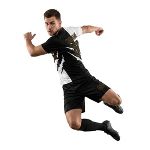 Camiseta de Fútbol Sublimada Personalizada para Hombre, Manga Corta, Cuello Redondo, Absorbe la Humedad, Impresión de Nombre y Número del Equipo, Ajuste Atlético, para Todas las Temporadas - Product Image 2