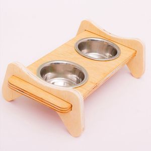 Bol en bois naturel pour chien, plat pour servir la nourriture pour chien, plat pour animaux de compagnie écologique - Product Image 5