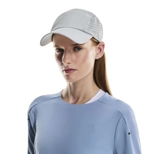 Factory Wholesale <b>Plain</b> 5 Panel Hat Breathable Waterproof Mesh Fabric Quick Dry Polyester Sports Hiking Camp Custom Unisex <b>Cap</b> - Product Image 5