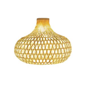 Lámpara Colgante de Bambú de Diseño Personalizado, Hecha a Mano, Tejida, Material Natural, Decoración para el Hogar, Lámpara de Techo - Product Image 1