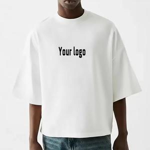 Camiseta Oversize de Algodón 100% de 240 Gsm, Estilo Boxy Cropped, Hombros Caídos, Efecto Desgastado, Fabricación Personalizada, Ecológica - Product Image 4