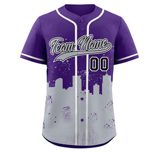 Nouvelle arrivée, maillot de baseball à boutons personnalisé avec nom brodé, séchage rapide, 100% polyester respirant, vêtements de sport pour les joueurs - Product Image 6