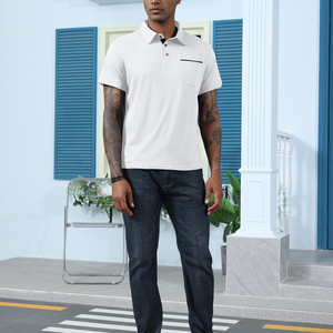 Camisetas Polo Modernas para Hombre, Diseño de Patrón Sólido, Estilo Único, Ropa de Verano de Alta Calidad para Exteriores y Uso Diario - Product Image 3