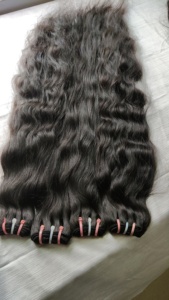 Extensiones de Cabello Humano Remy Virgen Natural Negro Ondulado Profundo Indio Crudo, de Una Sola Capa, con Trama, Ondas Naturales Profundas - Product Image 4