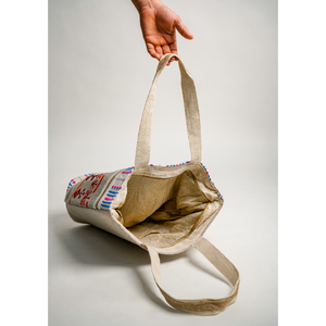 Cotton Embroidered Tote <b>Bag</b> <b>Boho</b> Travel Handbag Wholesale Bulk Custom Logo OEM ODM Available Shopping <b>Bag</b> - Product Image 4