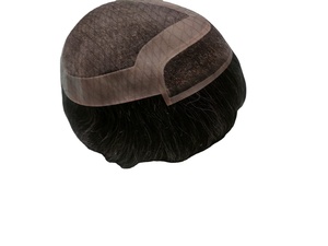 Bangladesh Taz Peluca de cabello Remy para hombres Alibaba Peluca de cabello indio de alta calidad Onda natural Producto de cabello humano suave de alta calidad - Product Image 3