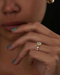 IGI/GIA Lab Grown Cut Diamond Vintage 14K Anillo de boda/compromiso amarillo Unisex Oro blanco fino para fiesta de aniversario-Worthy - Product Image 4