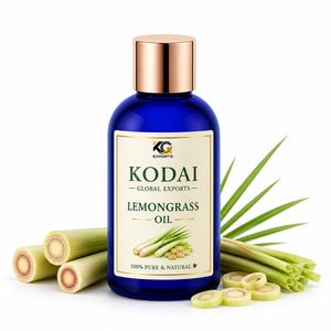 Aceite Esencial de Limoncillo de Tamil Nadu 100% Puro y Natural de Primera Calidad, Destilado al Vapor, para Aromaterapia y Cuidado Facial, Kodai Global Export - Product Image 1