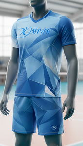 Conjunto de Camiseta y Pantalones Cortos de Voleibol con Textura de Carbón, Personalizado al por Mayor, OEM, Antiencogimiento, Uniforme de Equipo, Sublimación, Ropa Deportiva - Product Image 5