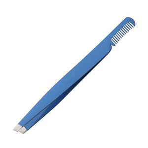 Pince à épiler professionnelle de luxe en acier inoxydable, faite à la main, avec poignée confortable et pointe fine pour la séparation des cils et des sourcils - Product Image 5