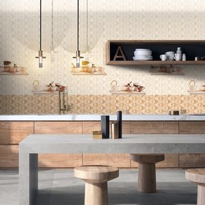 Carrelage en céramique blanc brillant 300x600, élégant et minimaliste, idéal pour les surfaces murales des bureaux, des bâtiments commerciaux et de grande envergure. - Product Image 1