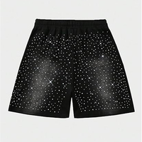 Pantalones Cortos Casuales de Hombre, Cintura Media, Personalizados, con Cordón, 100% Algodón, Tejido de Lana Lavado al Ácido, de Alta Calidad, Estilo Urbano