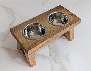 Comedero y Bebedero Ecológico de Madera Hecho a Mano, Elegante y Pulido, para Mascotas Pequeñas - Product Image 5